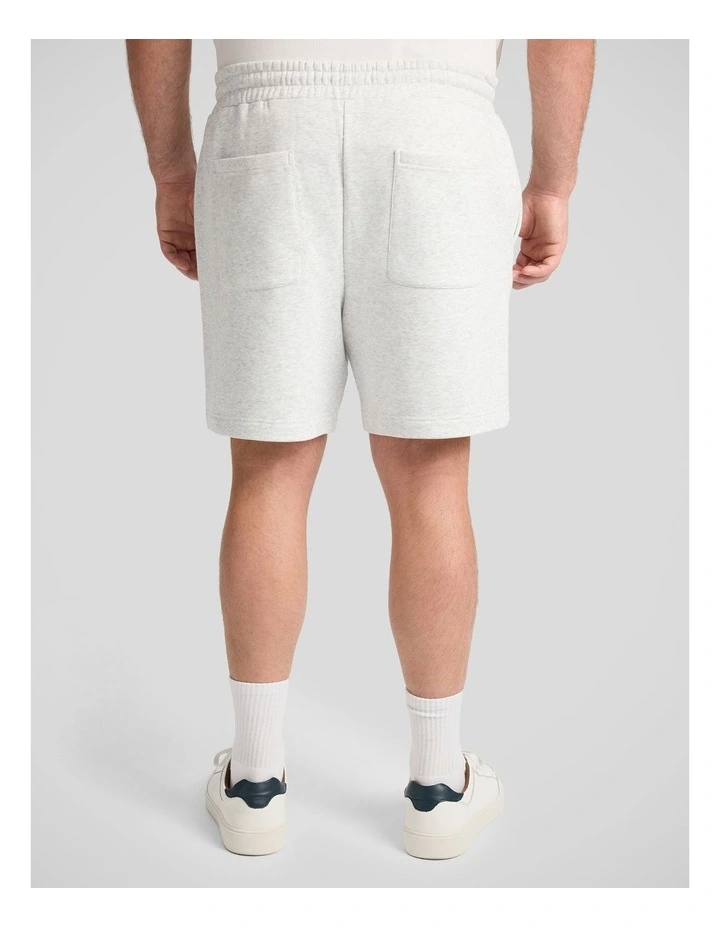 Levi Fleece Track Short in Grey Marle image 2
