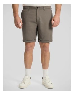 Charlie Canvas Short in Walnut