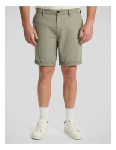 Charlie Canvas Short in Moss