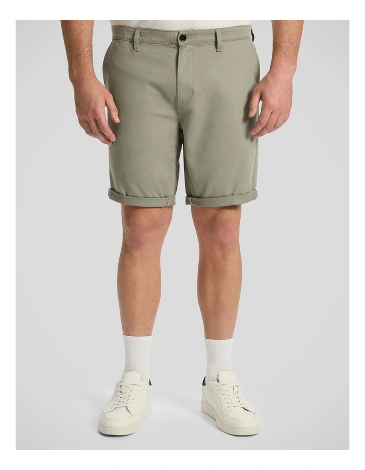 Charlie Canvas Short in Moss image 1