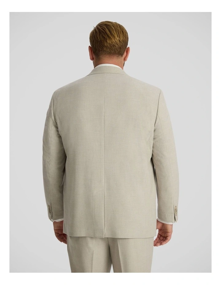 Enzo Textured Suit Jacket in Stone image 4