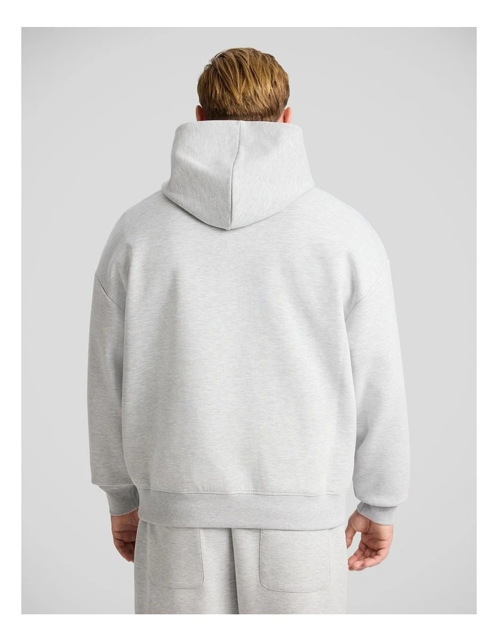 Tech Relaxed Fit Hoodie in Grey Marle image 2
