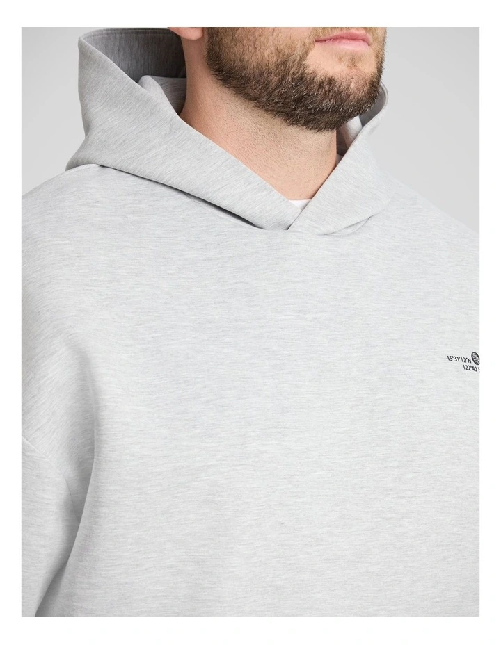 Tech Relaxed Fit Hoodie in Grey Marle image 3