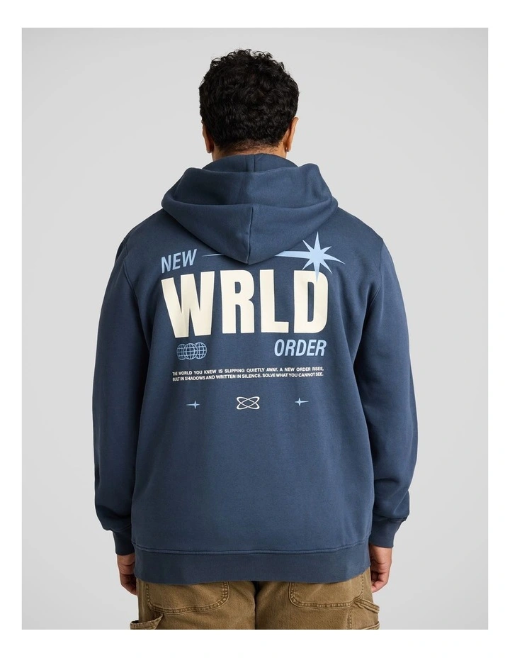 New World Regular Fit Hoodie in Petrol image 2