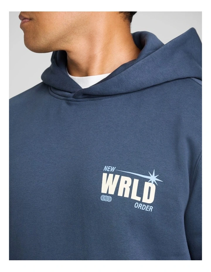 New World Regular Fit Hoodie in Petrol image 3