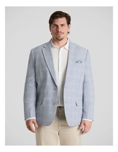 Alexander Check Blazer in Blue