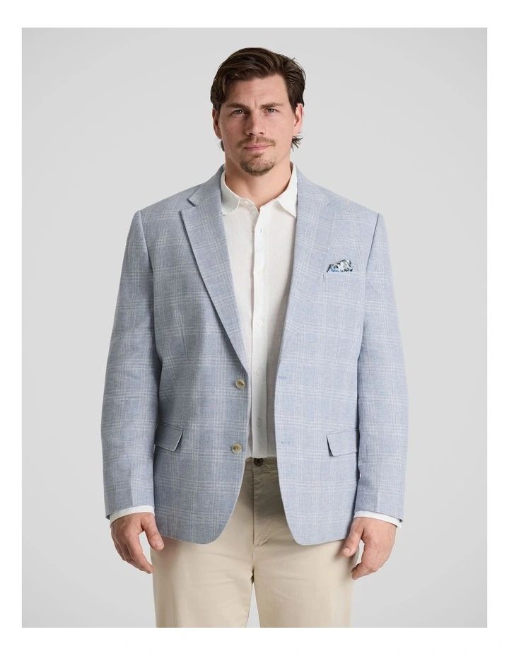 Alexander Check Blazer in Blue image 1