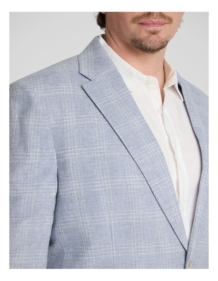 Alexander Check Blazer in Blue image 3