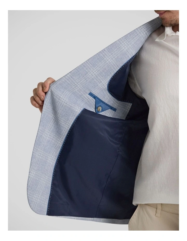 Alexander Check Blazer in Blue image 5