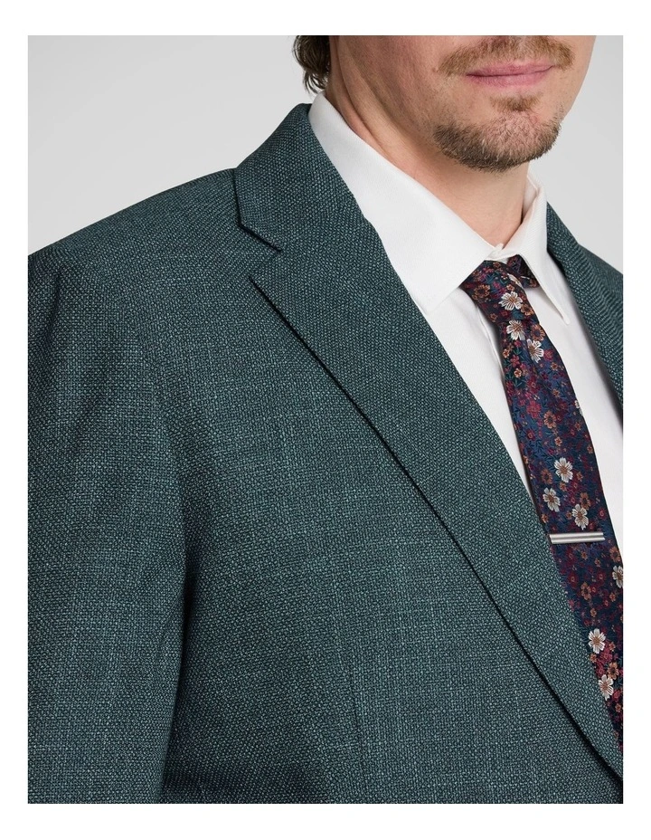 Liam Textured Blazer in Teal image 3