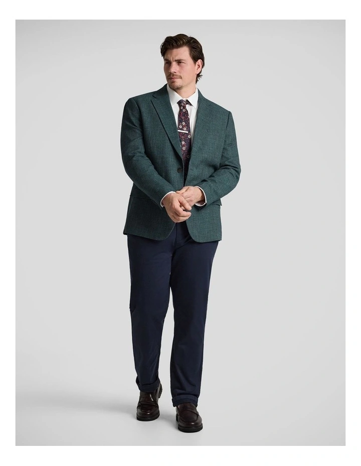Liam Textured Blazer in Teal image 4
