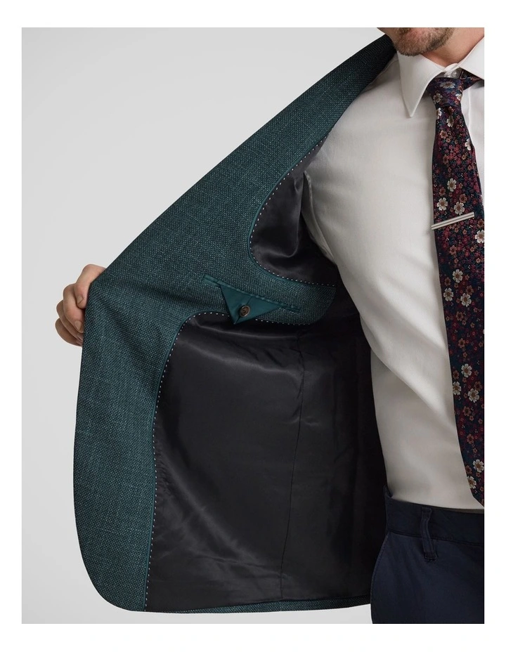Liam Textured Blazer in Teal image 5