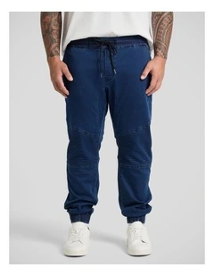 Max Moto Knit Cuff Pant in Dark Ink