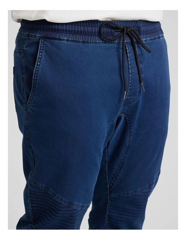 Max Moto Knit Cuff Pant in Dark Ink image 3