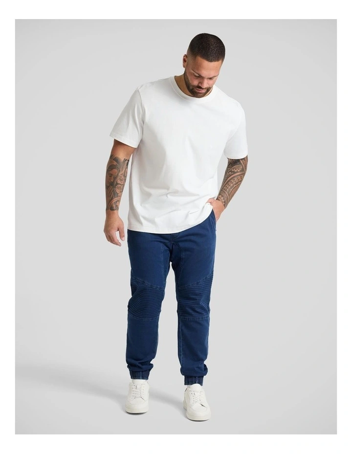 Max Moto Knit Cuff Pant in Dark Ink image 4