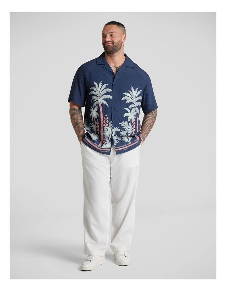 Shoreline Linen Pant in White image 4
