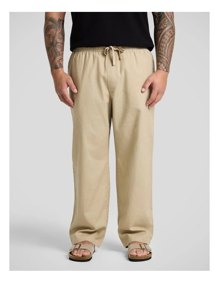 Shoreline Line Pant in Straw image 1