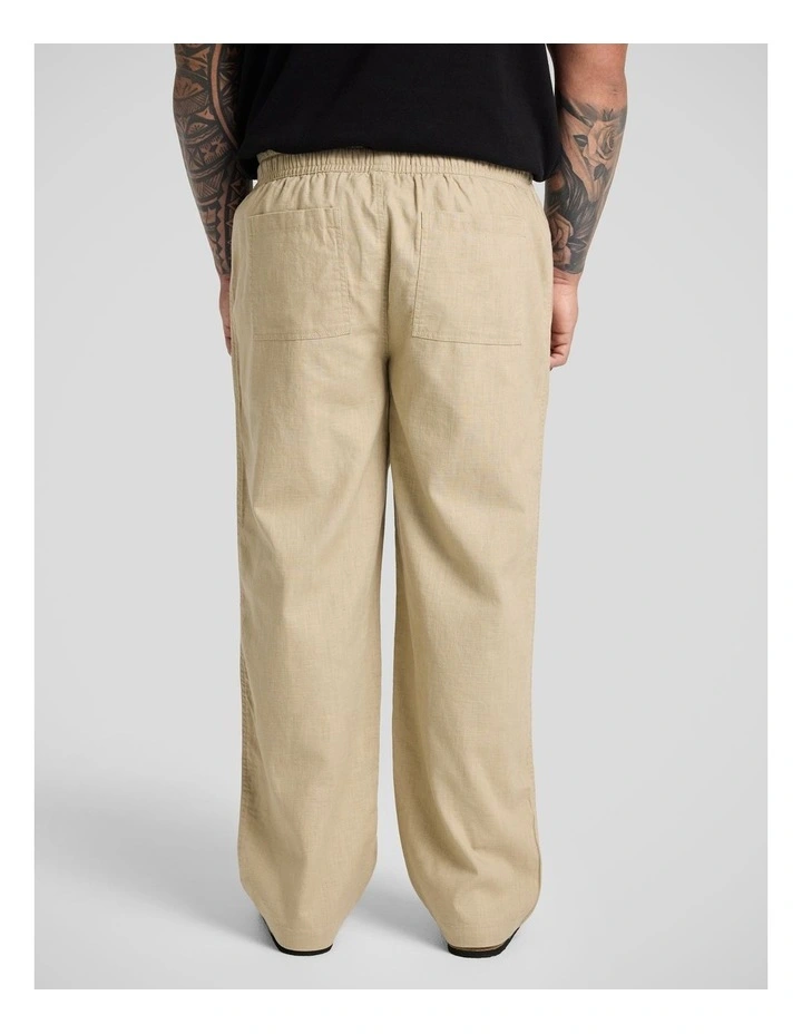 Shoreline Line Pant in Straw image 2