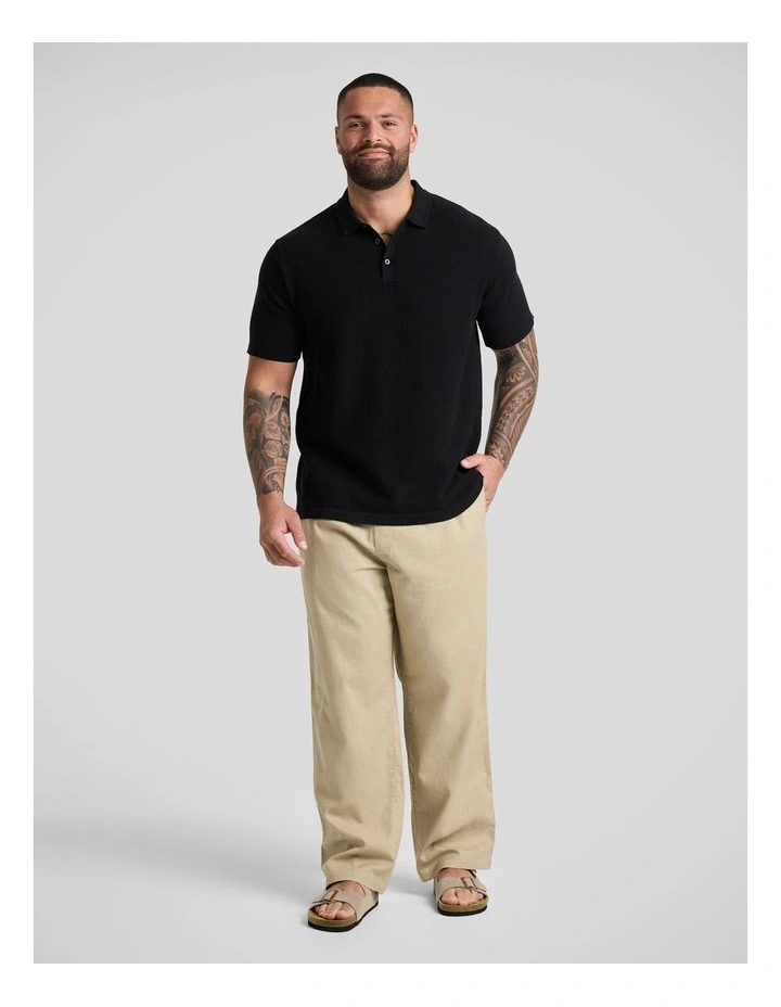 Shoreline Line Pant in Straw image 4