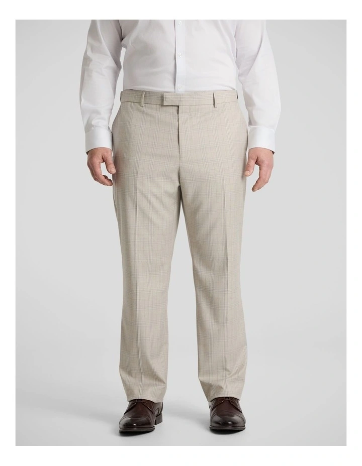 Baker Check Dress Pant in Stone image 1