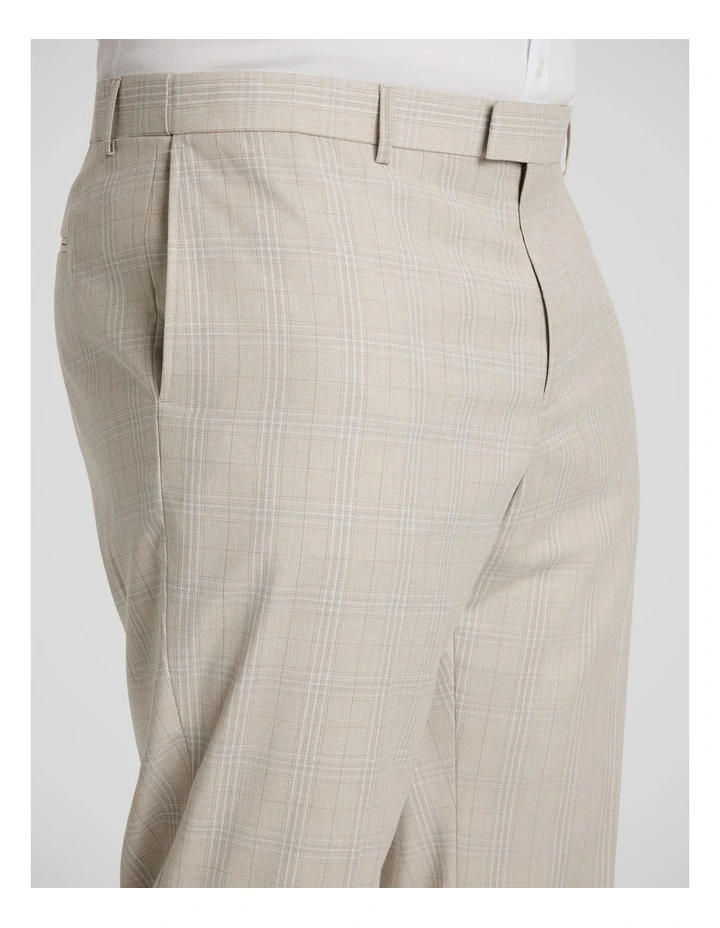 Baker Check Dress Pant in Stone image 3