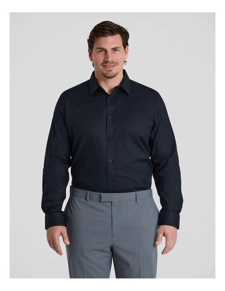 Coolmax Stretch Dress Shirt in Ink image 1
