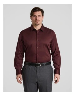 Montego Stretch Dress Shirt in Wine