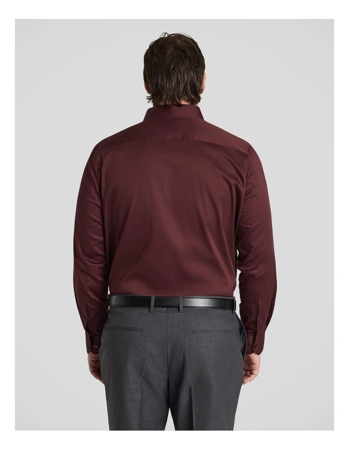 Montego Stretch Dress Shirt in Wine image 2