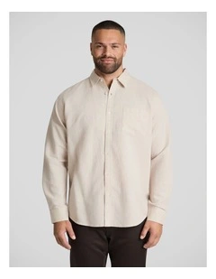 Anders Linen Shirt in Wheat