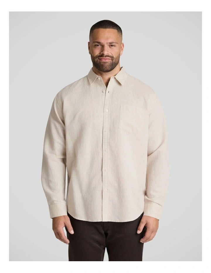 Anders Linen Shirt in Wheat image 1