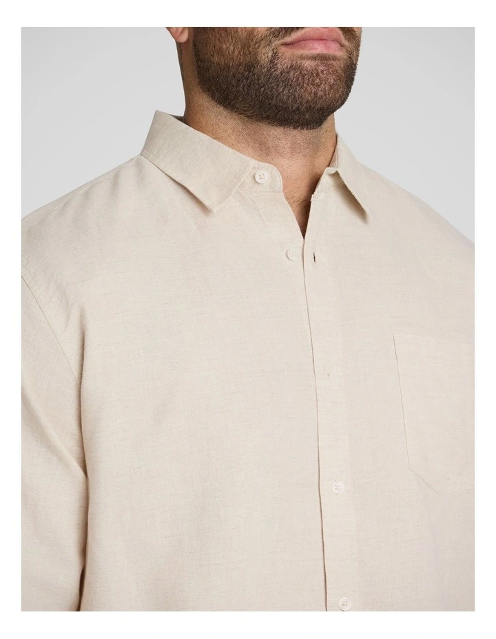 Anders Linen Shirt in Wheat image 3
