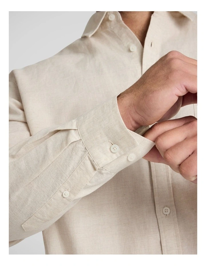 Anders Linen Shirt in Wheat image 5