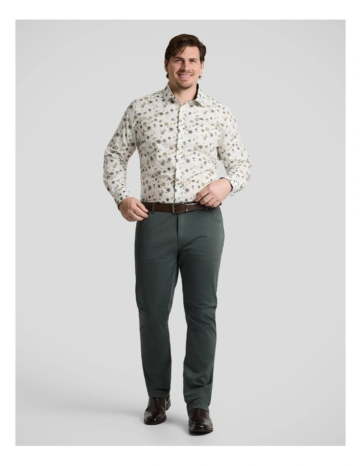 Baillie Floral Shirt in White image 4