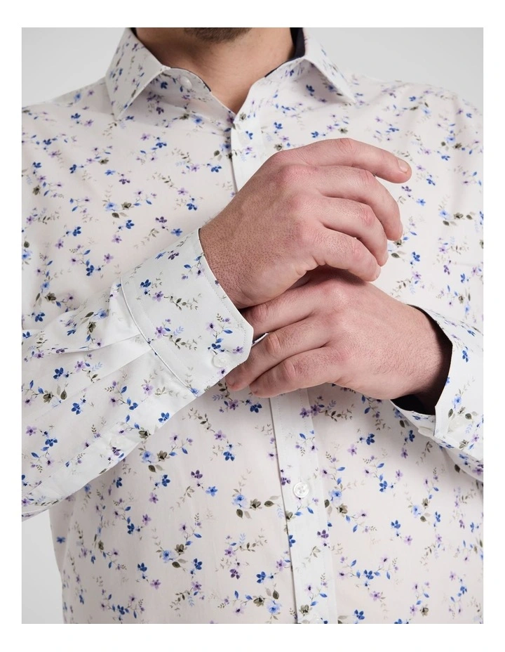 Bastian Floral Shirt in White image 5