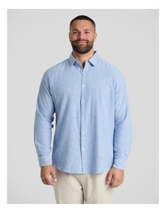 Beau Casual Stripe Shirt in Blue