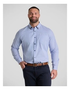 Bentley Dobby Smart Shirt in Blue