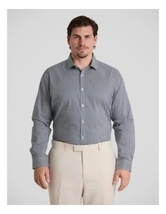 Hunter Stripe Easycare Shirt in Ink