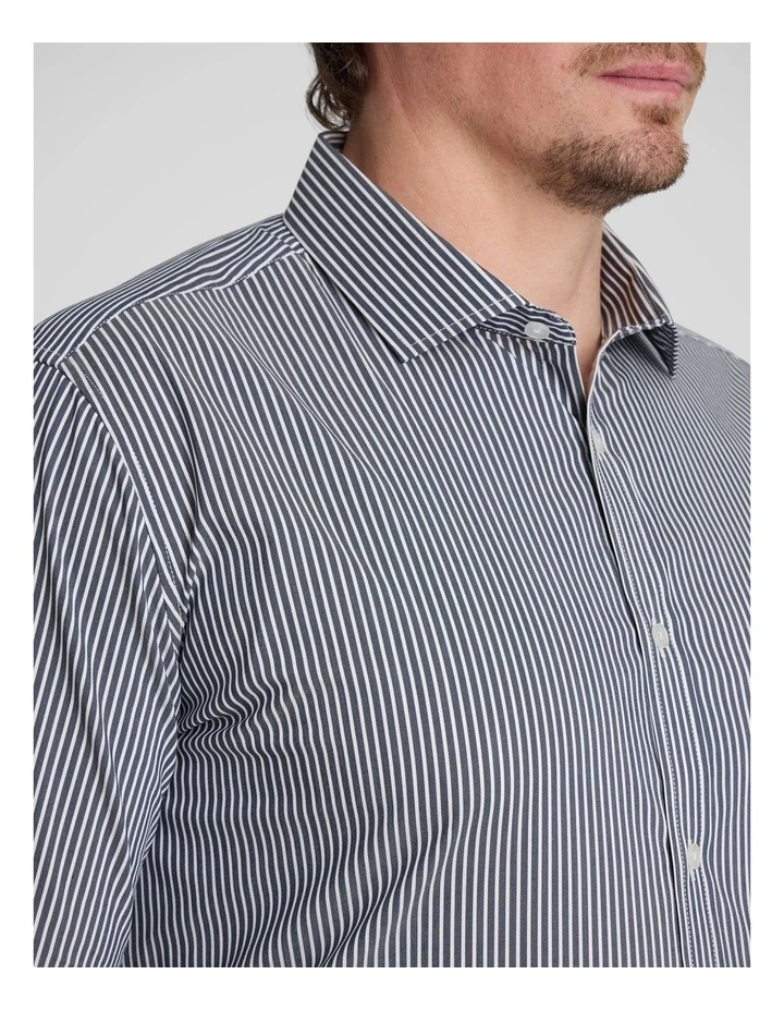 Hunter Stripe Easycare Shirt in Ink image 3