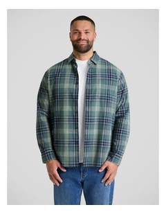 Rueben Casual Check Shirt in Green