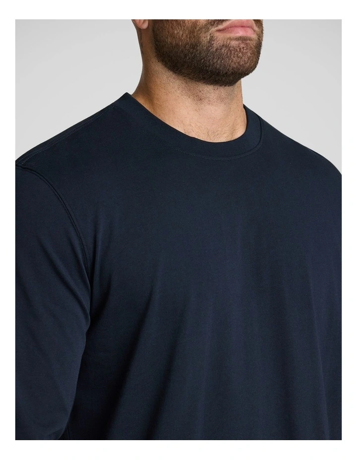 Classic Heavy Long Sleeve Tee in Navy image 3