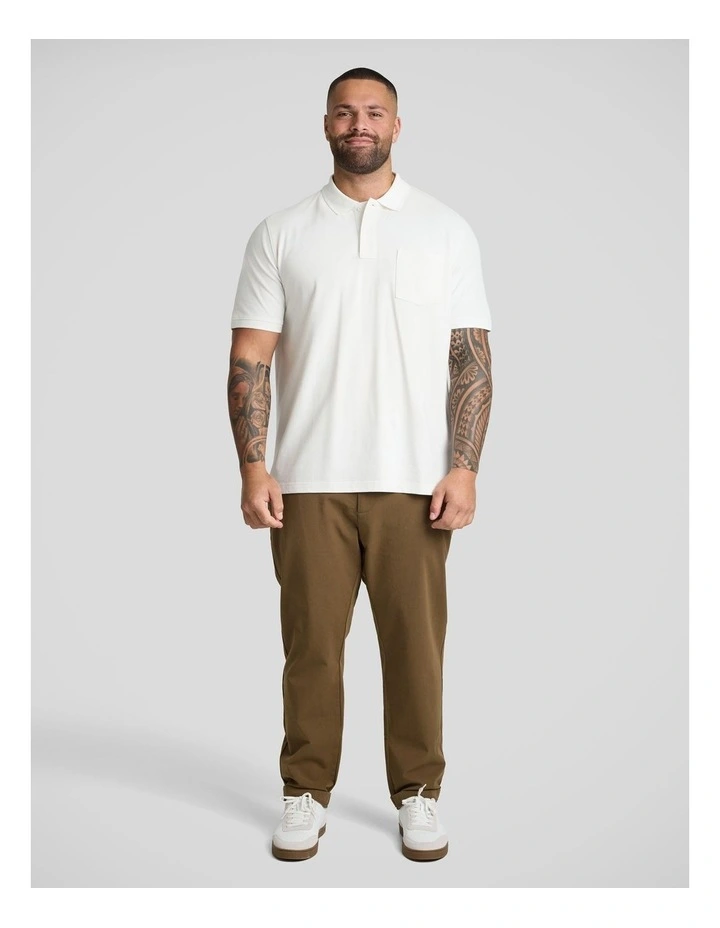 Asher Pique Polo in White image 4