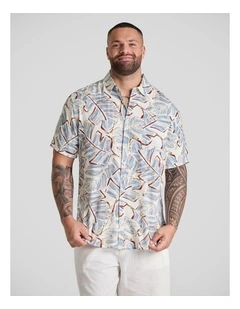 Curacao Print Shirt in White