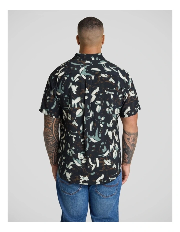 Eclipse Print Shirt in Black image 2