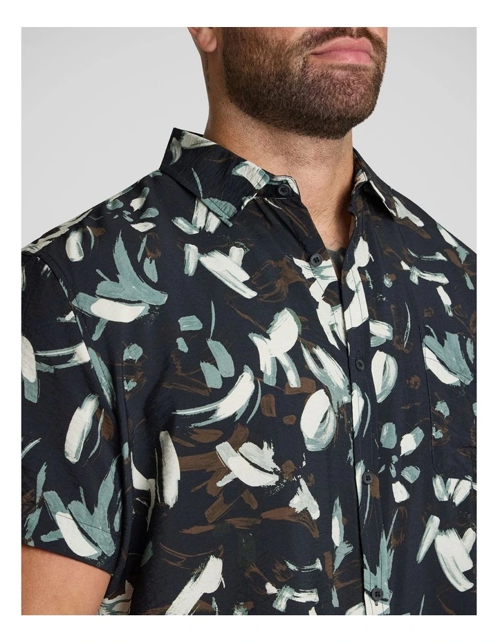 Eclipse Print Shirt in Black image 3