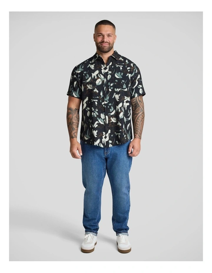 Eclipse Print Shirt in Black image 4