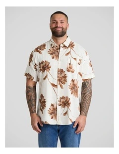 Lilium Print Shirt in White