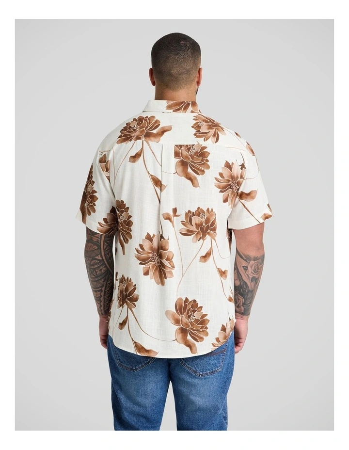 Lilium Print Shirt in White image 2