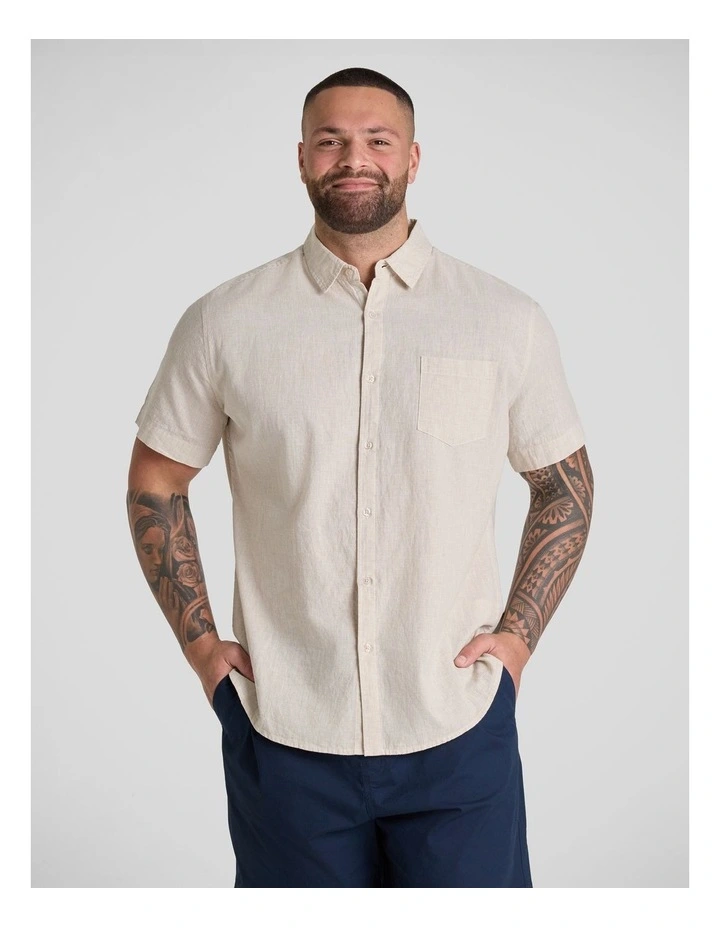 Solomon Linen Shirt in Natural image 1