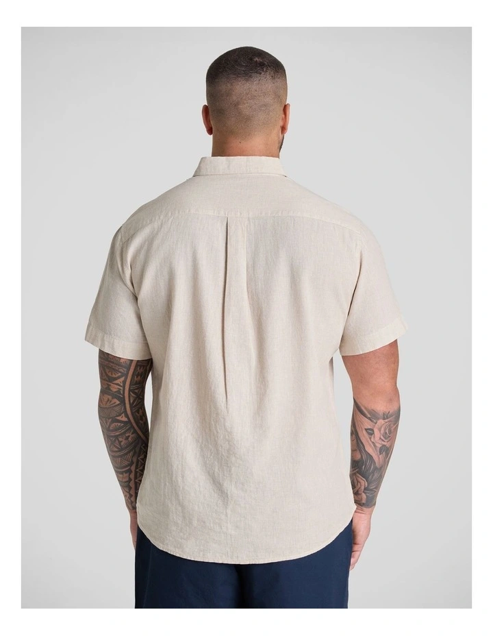 Solomon Linen Shirt in Natural image 2