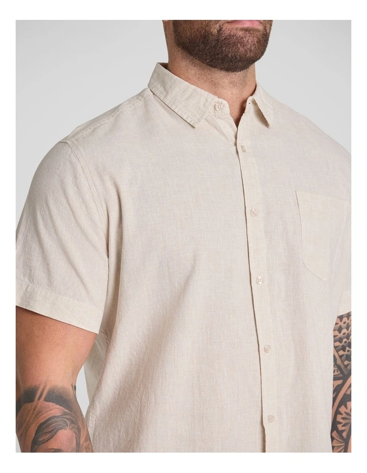 Solomon Linen Shirt in Natural image 3